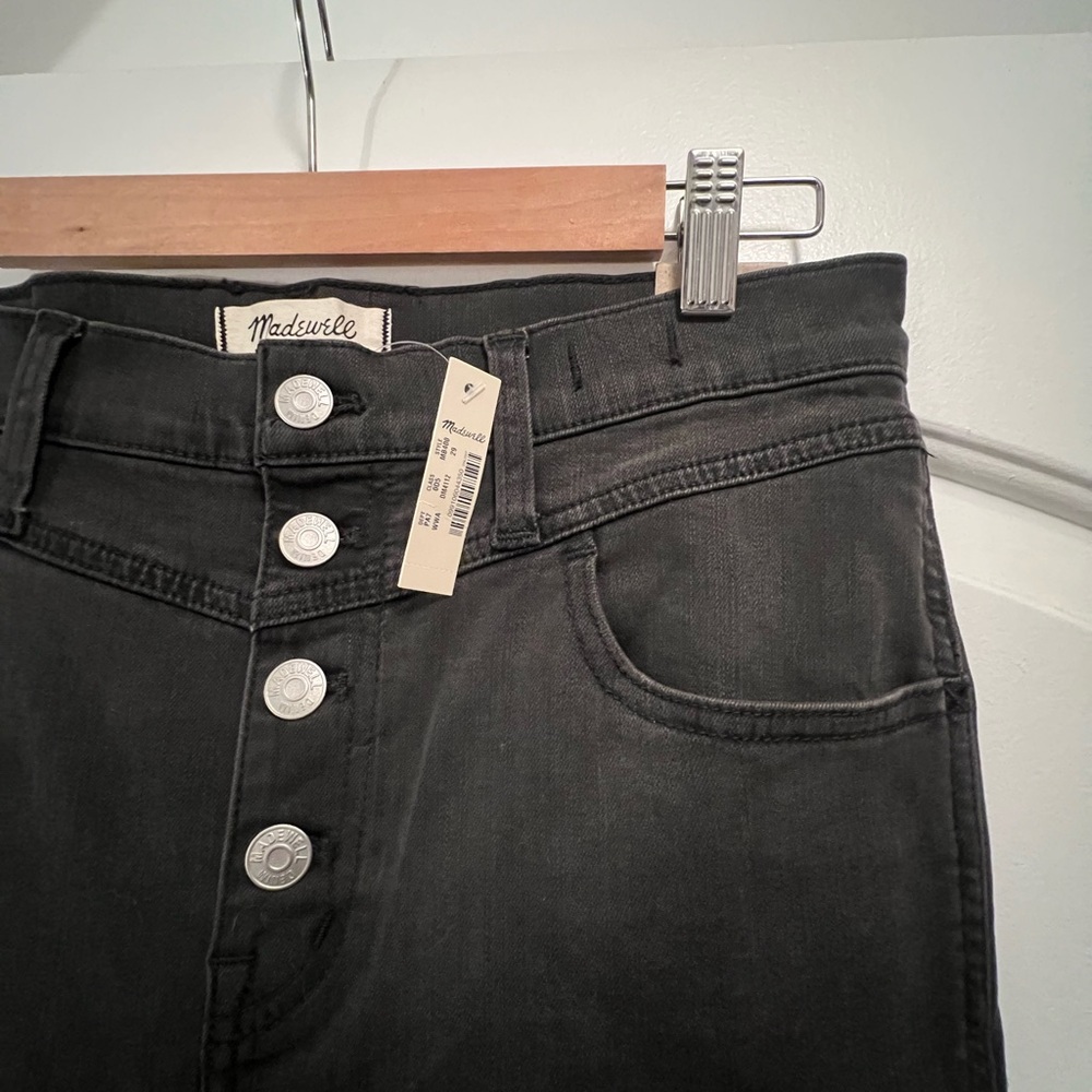 Madewell Women's Roadtripper Black High-Rise Jeans